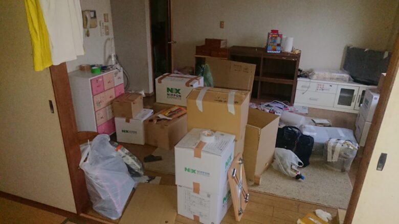 引っ越し前日。荷物の量がハンパない！でも動くしかない。 - 遊暮銘々～ゆうぼめいめい～